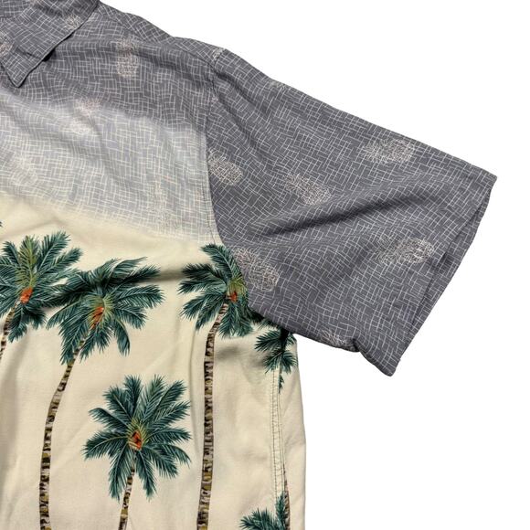 Hawaiian Shirt for Men XXL Batik Bay Button Down Vintage‎ Rayon Summer Palm Tree - Picture 5 of 8